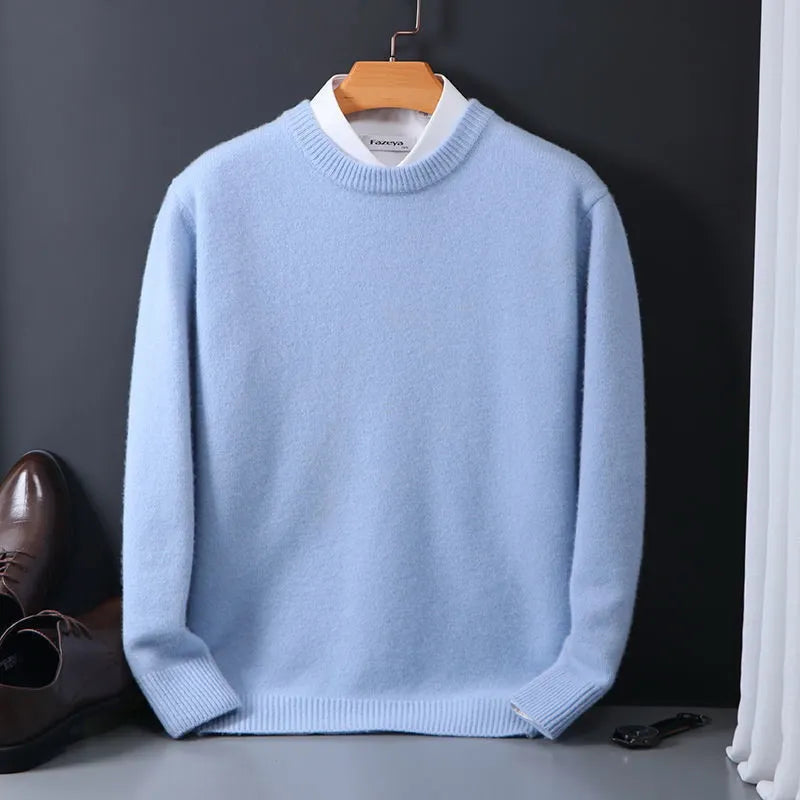 William™ - Strickpullover - in Hellblau