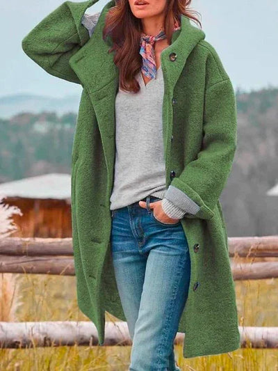 Marleen™ – Zeitlose Lange Mantel aus weicher Wollmischung