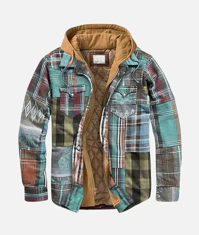 Alain – Karierte Patchworkjacke