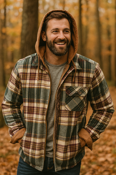 Alain – Karierte Patchworkjacke