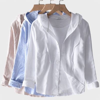 CLARA – Bluse aus Baumwolle mit Kapuze