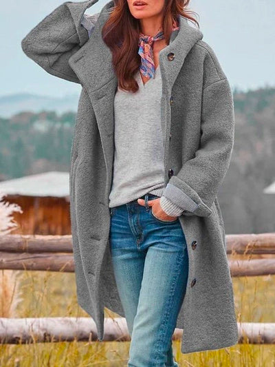 Marleen™ – Zeitlose Lange Mantel aus weicher Wollmischung