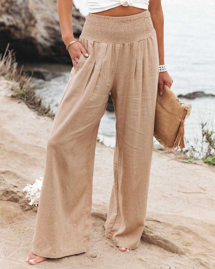 Amar | Fluid Strandhose mit breiten Trägern