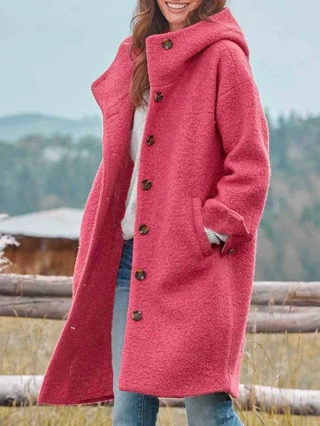 Marleen™ – Zeitlose Lange Mantel aus weicher Wollmischung