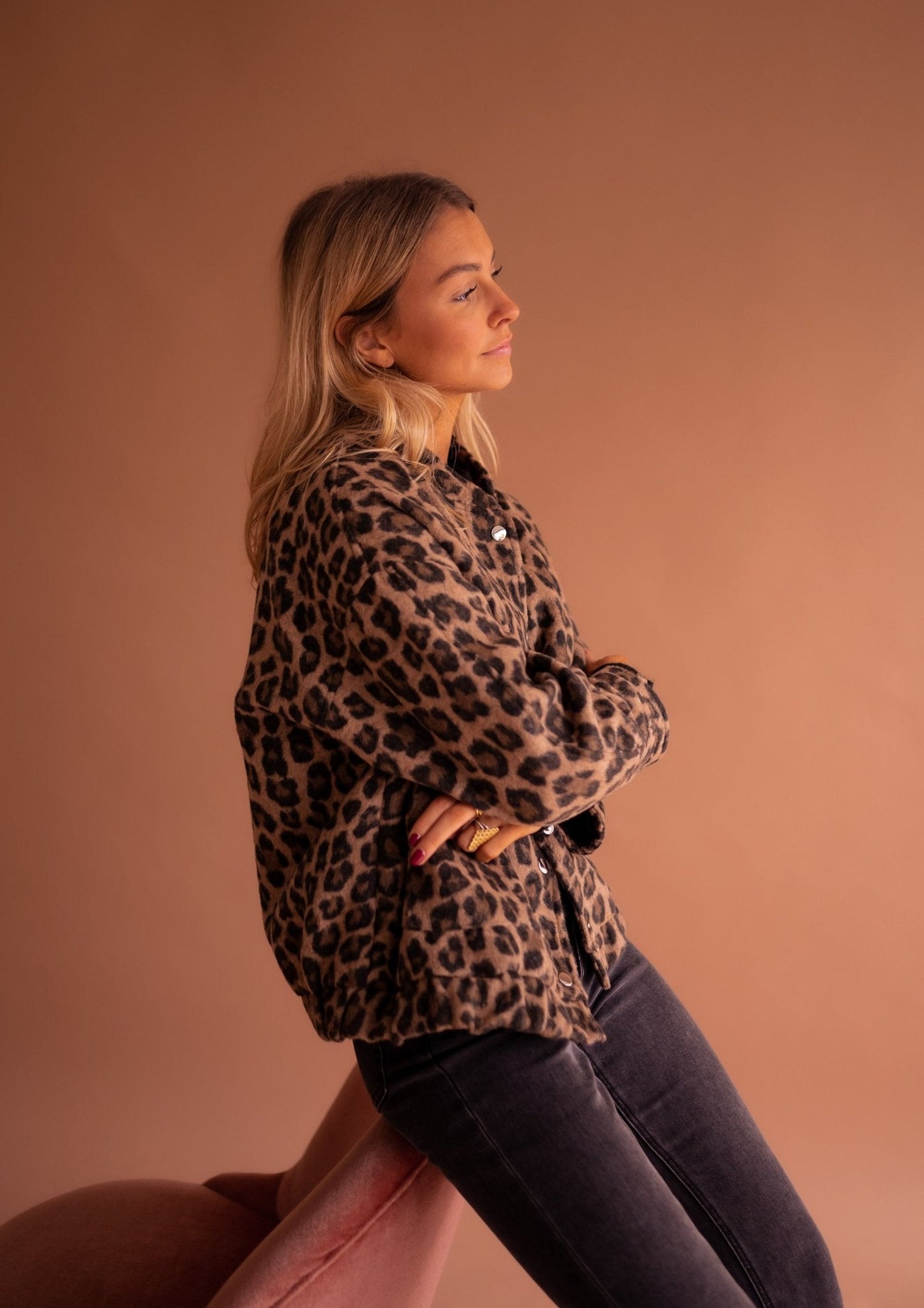 Charlene™ – Trendiger Leopardenprint Mantel mit Luxus-Aussehen