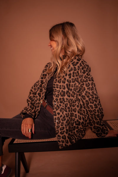 Charlene™ – Trendiger Leopardenprint Mantel mit Luxus-Aussehen