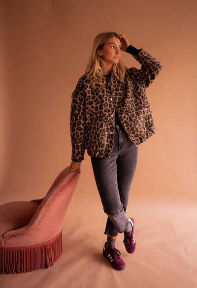 Charlene™ – Trendiger Leopardenprint Mantel mit Luxus-Aussehen