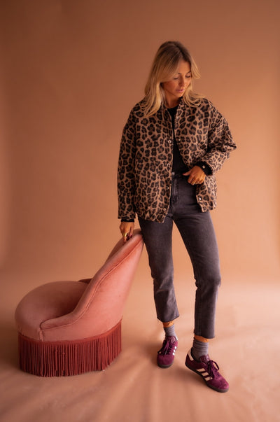 Charlene™ – Trendiger Leopardenprint Mantel mit Luxus-Aussehen